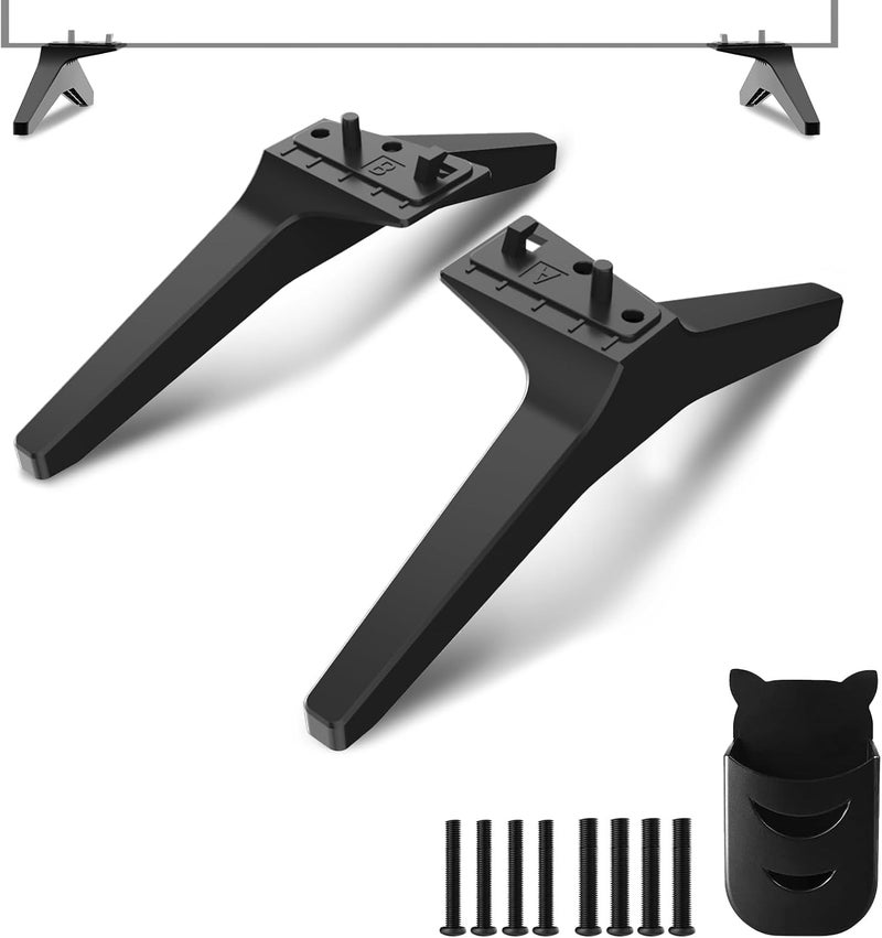 Maozhren 49" 50" 55" TV Stand for LG TV Legs for 55UJ6300 55UJ6540 55UK6200 55UK6300 55UK6500 55LJ550M 55UM7300 55UN6900 55LJ5550 50UK6500 49UK6300 MAM643660 MEZ64114730 Replacement Legs for LG TV with Screws - Image 1